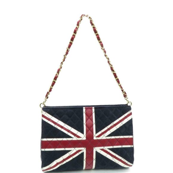 ❌SOLD❌Chanel UK Flag Union Jack Shoulder Navy bag - Picture 3 of 13